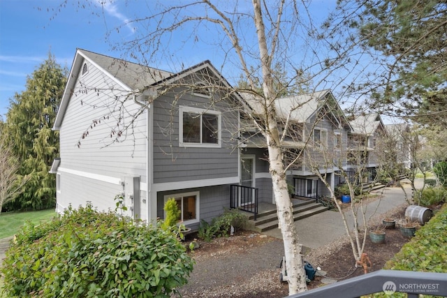 view of front of home