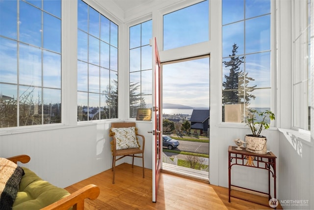 sunroom / solarium with a wealth of natural light