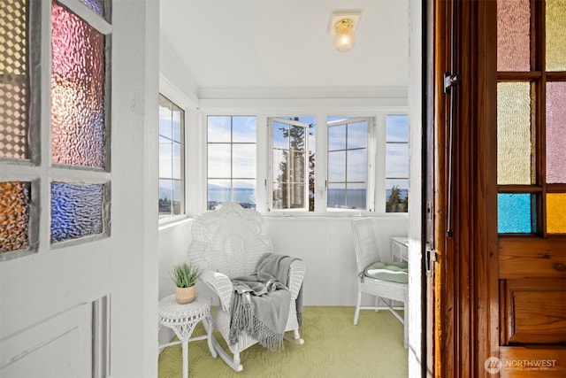 view of sunroom / solarium