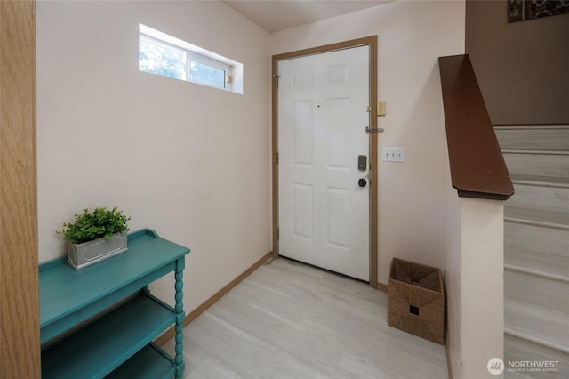 doorway with baseboards