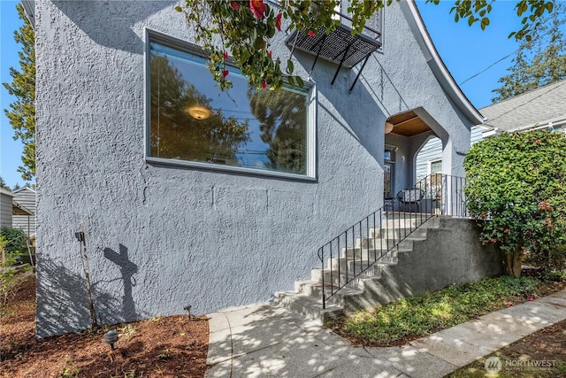 view of property exterior featuring stucco siding