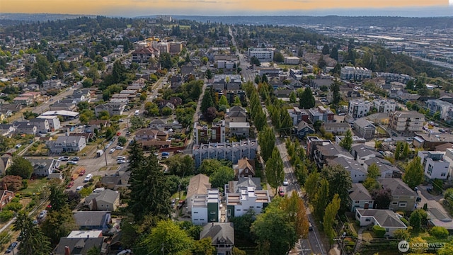 aerial view featuring a residential view