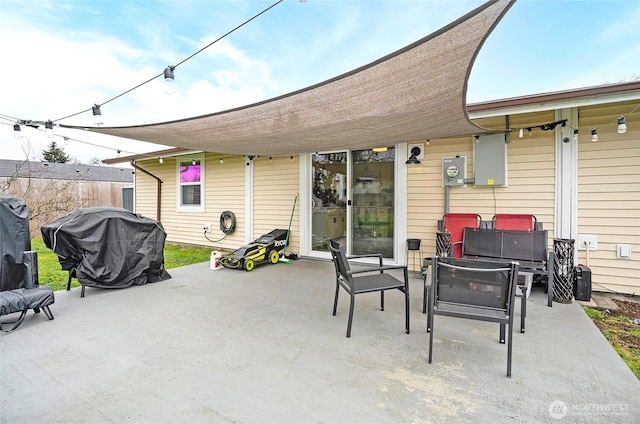 10103 Kline St SW, Lakewood, WA 98499 - view of patio featuring electric panel and grilling area
