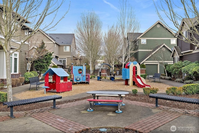 view of communal playground