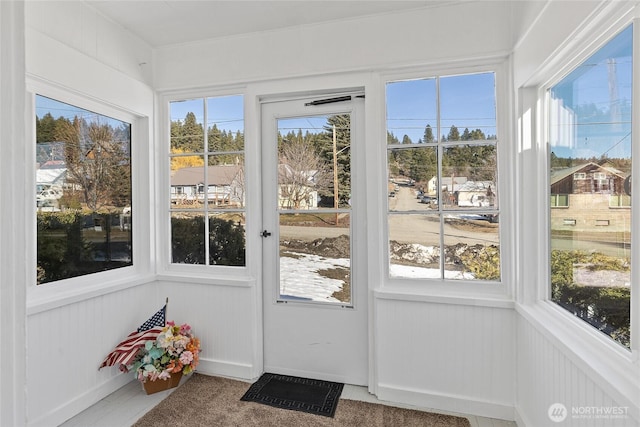 view of sunroom