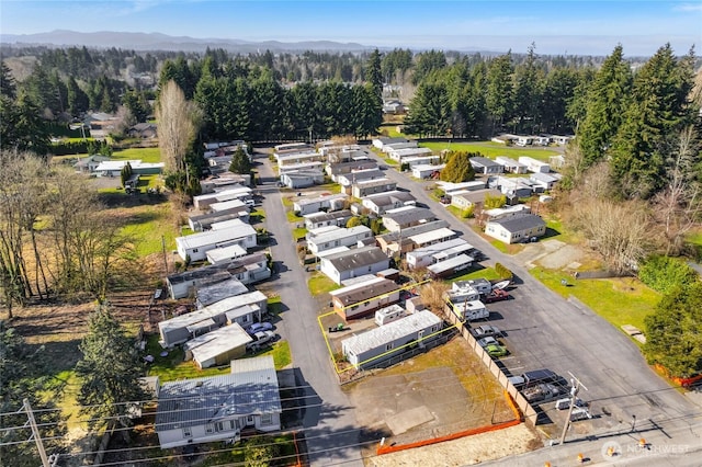 bird's eye view with a residential view