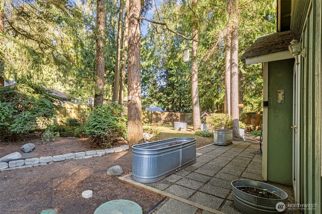 view of patio / terrace with a fenced backyard