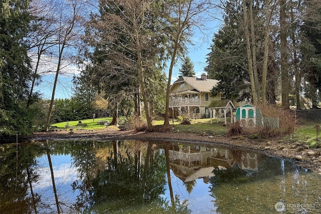 view of water feature