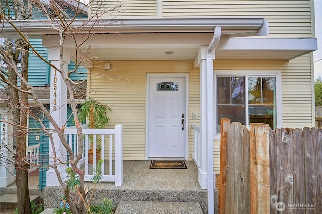 view of entrance to property