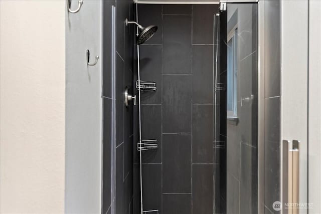 full bathroom with a stall shower