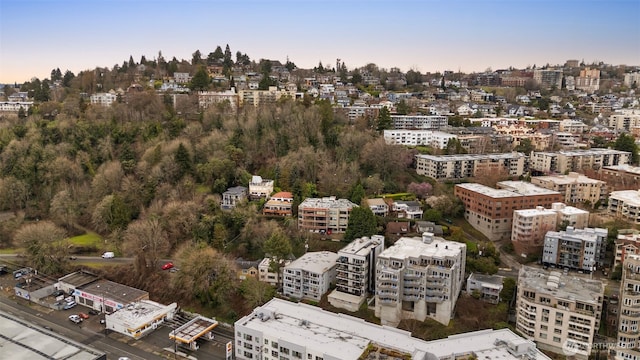 aerial view featuring a view of city