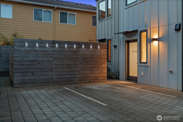 view of patio with fence