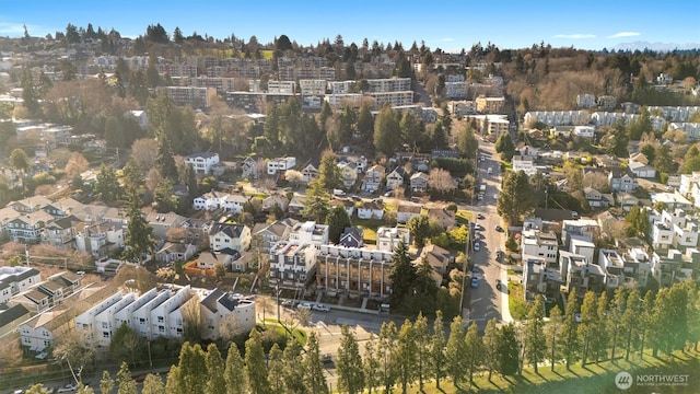 bird's eye view featuring a residential view