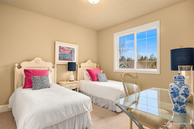 bedroom with carpet flooring