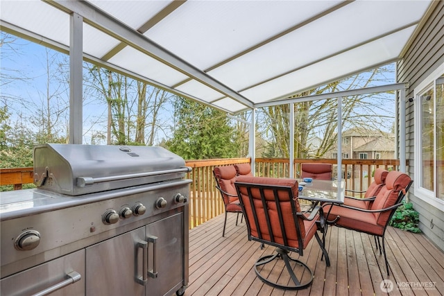 view of sunroom / solarium