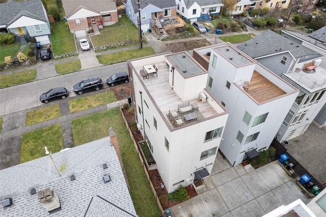 drone / aerial view featuring a residential view