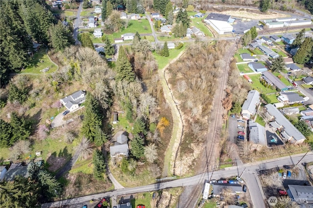 bird's eye view with a residential view