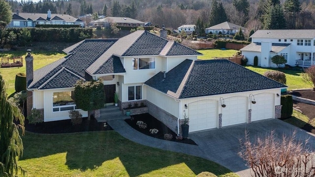 bird's eye view featuring a residential view