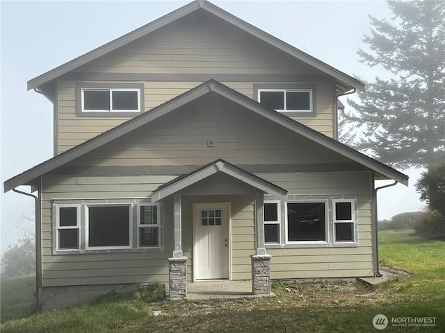 view of bungalow-style home