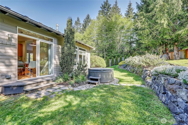 9418 NE Tidal Ct, Bainbridge Island, WA 98110 - view of yard with a hot tub