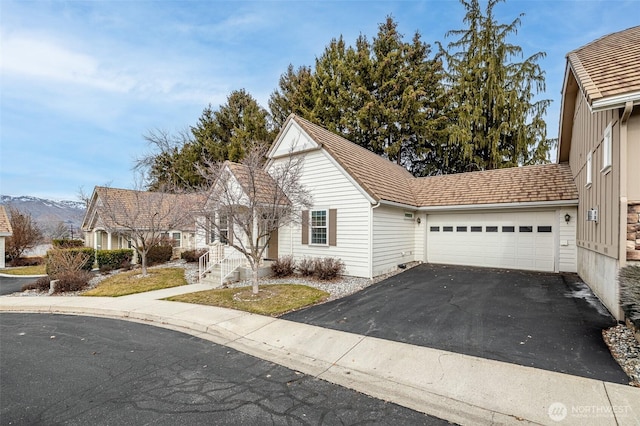 view of front of house with driveway and an attached garage