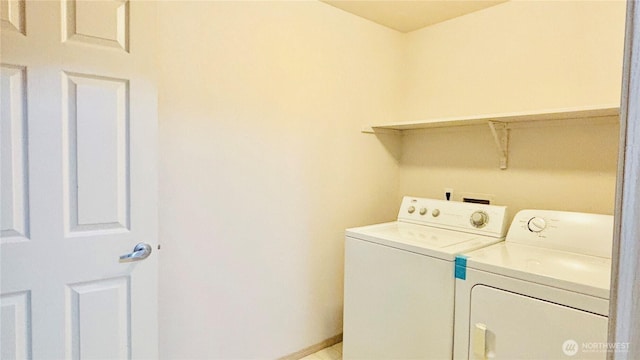 laundry room with laundry area and washer and dryer