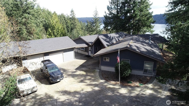 176 Fager Hill Rd, Port Townsend, WA 98368 - view of front of property with driveway and brick siding