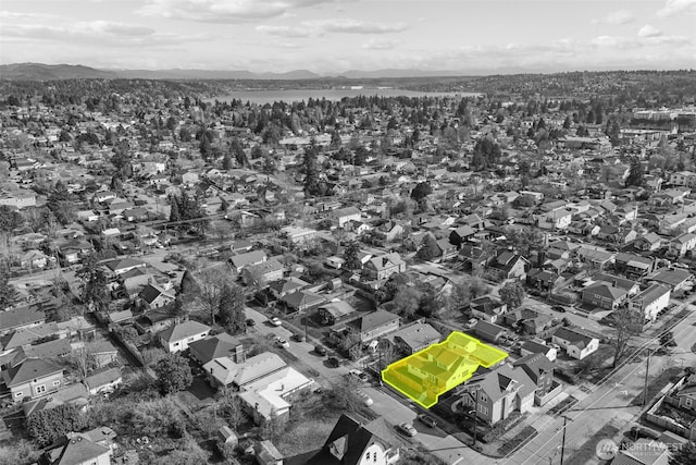 birds eye view of property featuring a residential view