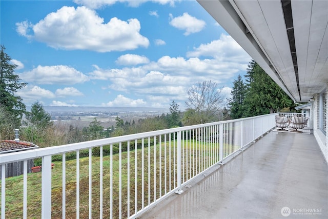 view of balcony