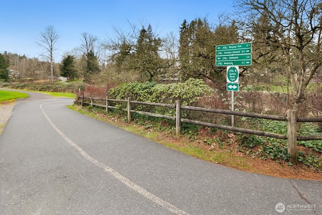 view of road