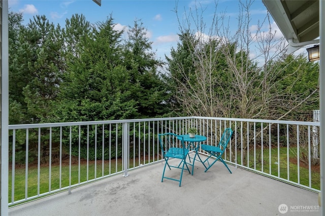 view of balcony