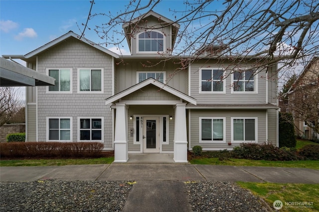 view of craftsman inspired home