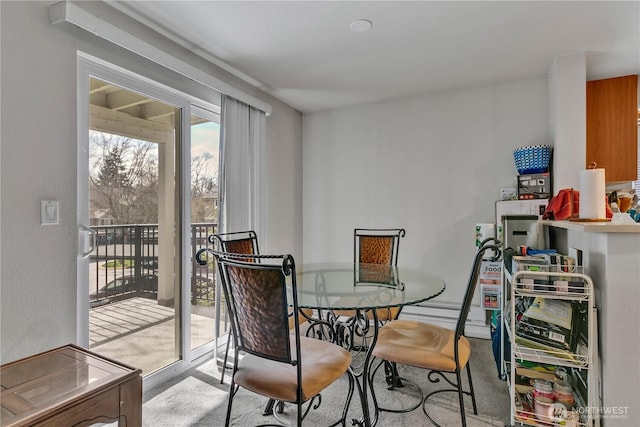 view of dining space