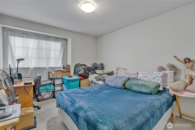 bedroom featuring carpet flooring