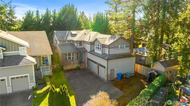 bird's eye view featuring a residential view