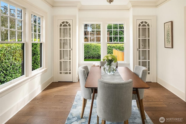 sunroom with a wealth of natural light