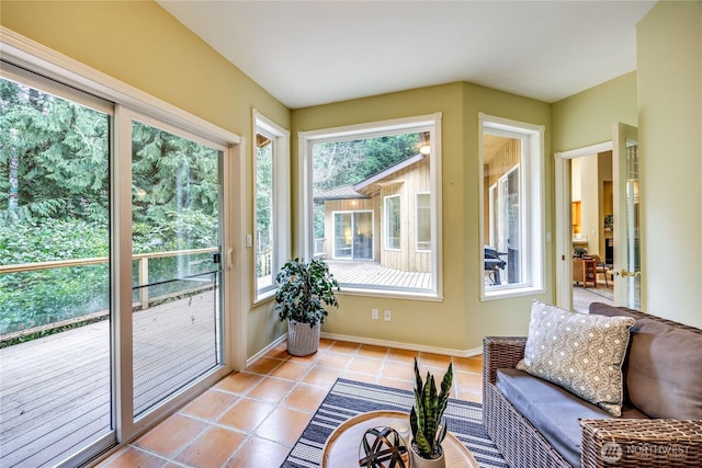 view of sunroom / solarium