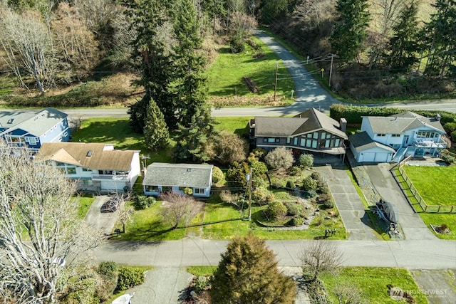 birds eye view of property featuring a residential view