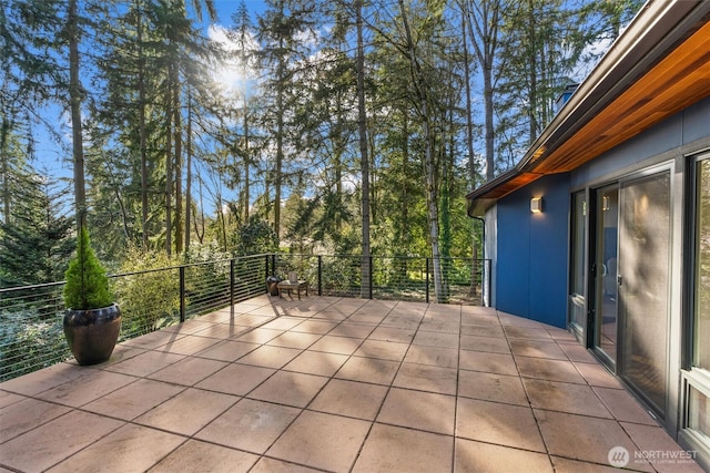 view of patio / terrace featuring a balcony