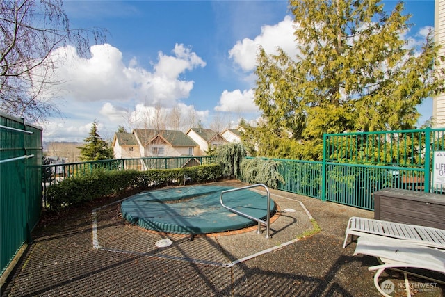 view of pool with fence