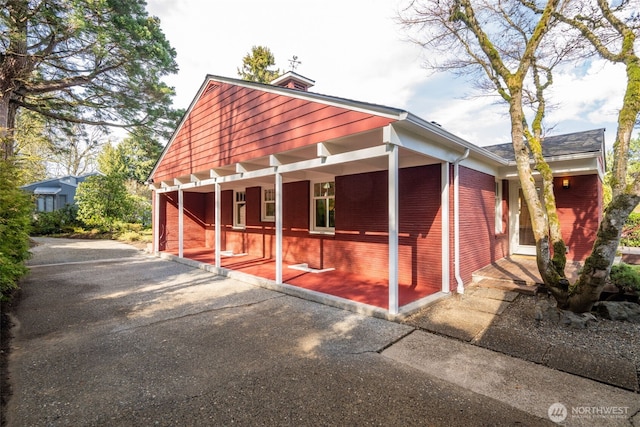 view of horse barn