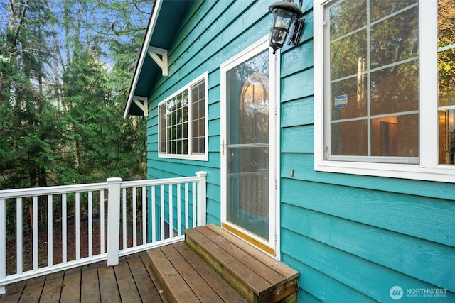 view of wooden terrace