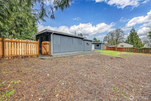 exterior space featuring fence