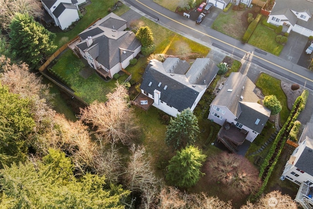 birds eye view of property featuring a residential view