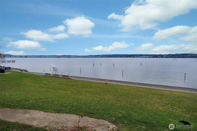 view of water feature