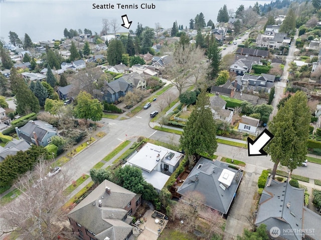 bird's eye view featuring a residential view