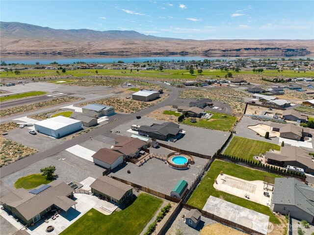410 Airport Way SW, Mattawa, WA 99349 - aerial view of residential area with a water and mountain view