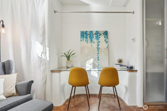 view of dining room