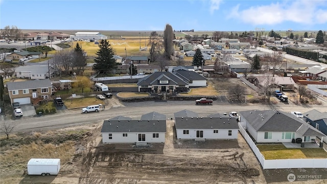 aerial view featuring a residential view