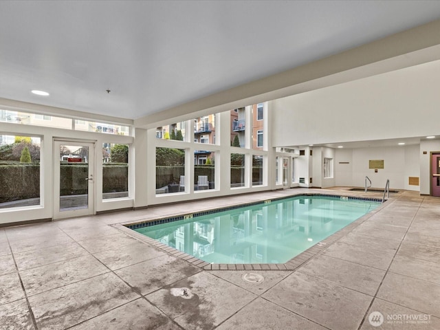 community pool with a patio